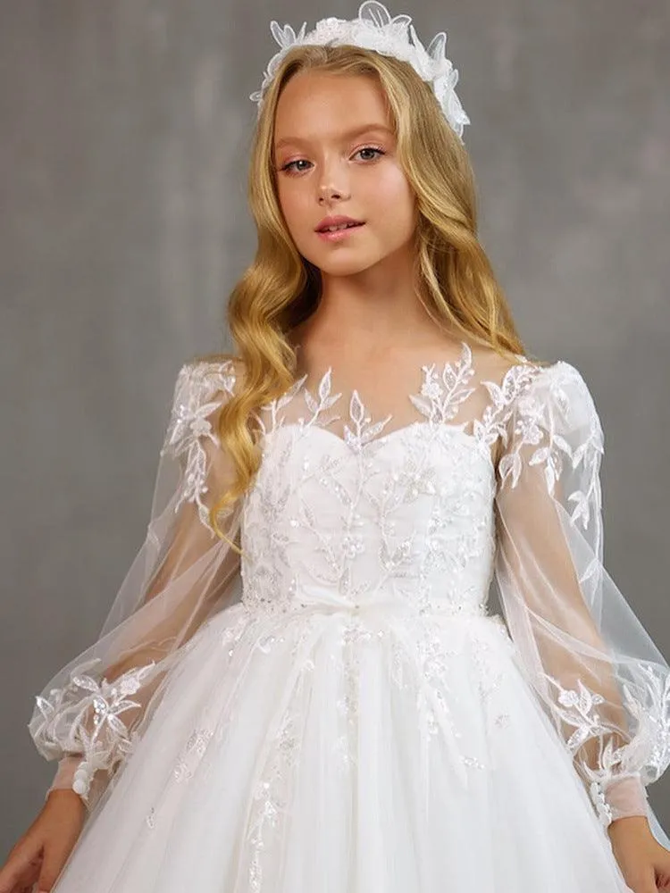 Pure White Dream Lace Dress Fairy Tale Princess White Dress