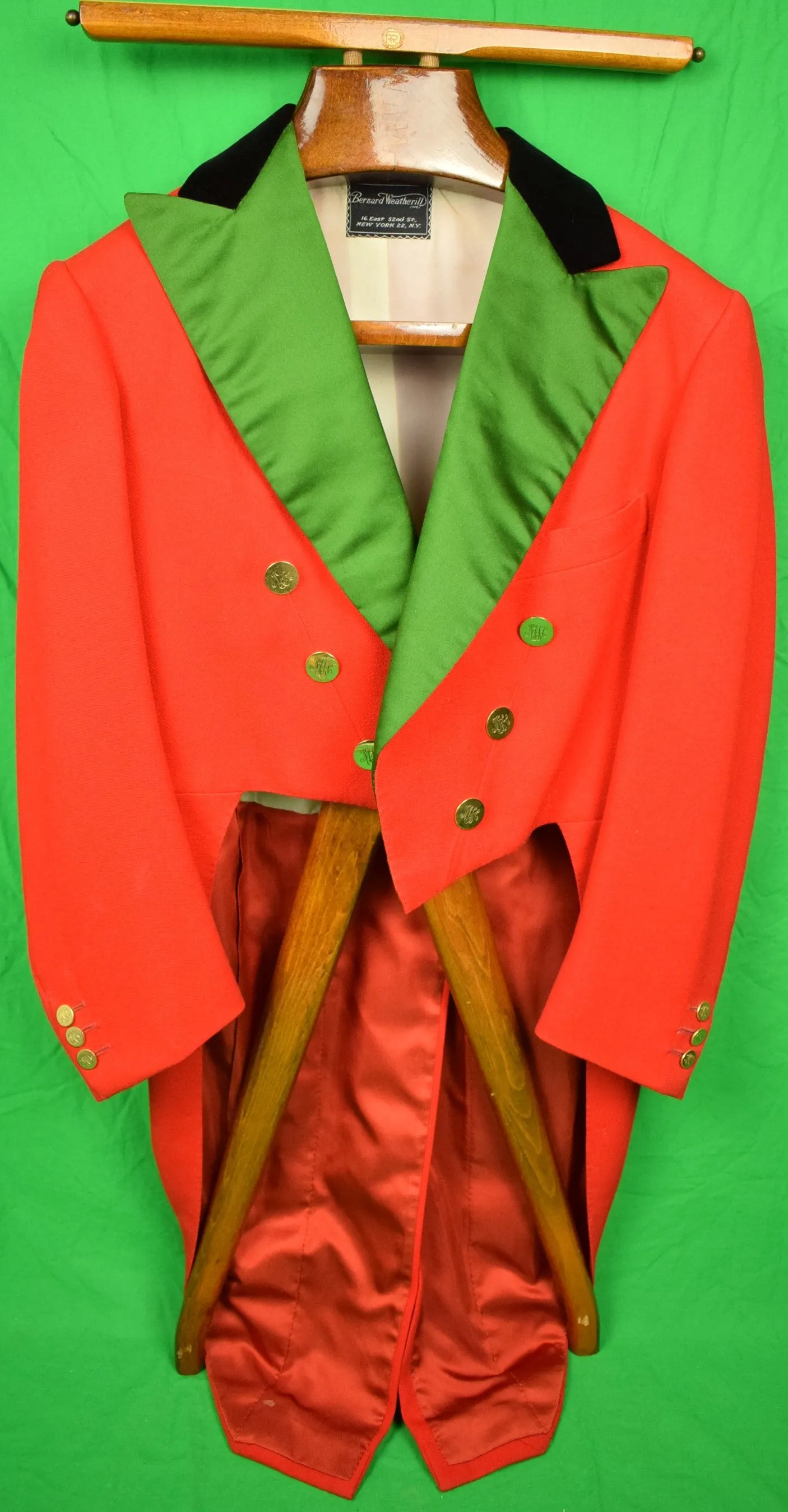 "Bernard Weatherill c1974 Millbrook Hunt Ball Tail Coat" Sz 38R