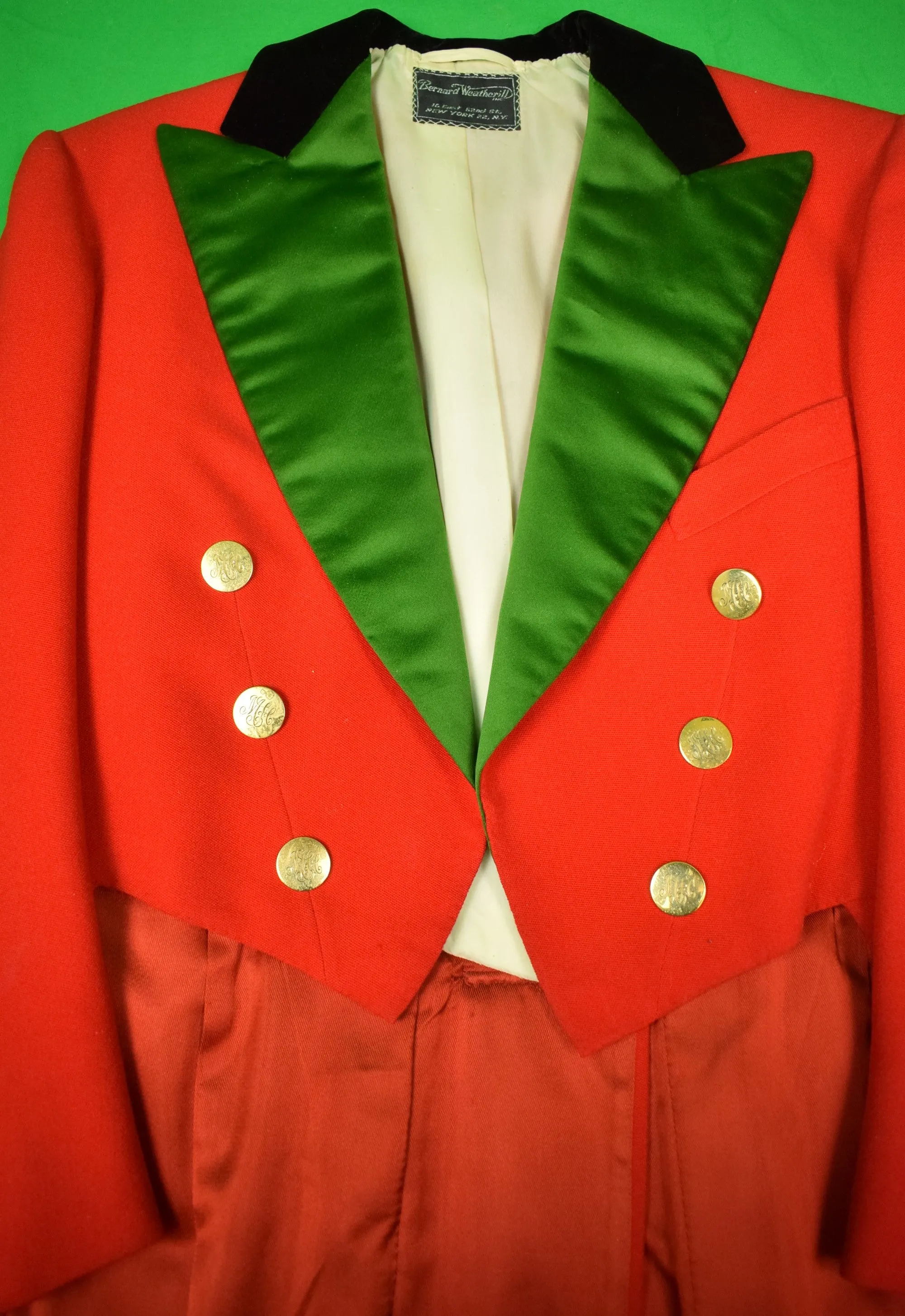 "Bernard Weatherill c1974 Millbrook Hunt Ball Tail Coat" Sz 38R