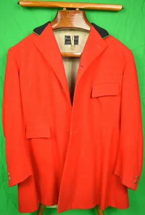 "Bernard Weatherill c1974 Scarlet Millbrook Fox-Hunt Coat" Sz 39R