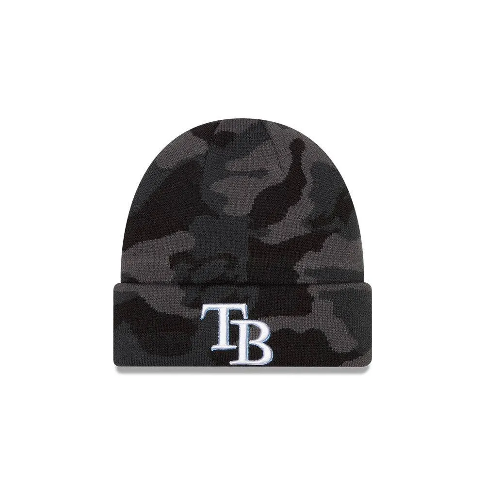 Rays Youth New Era Camo TB Knit Hat