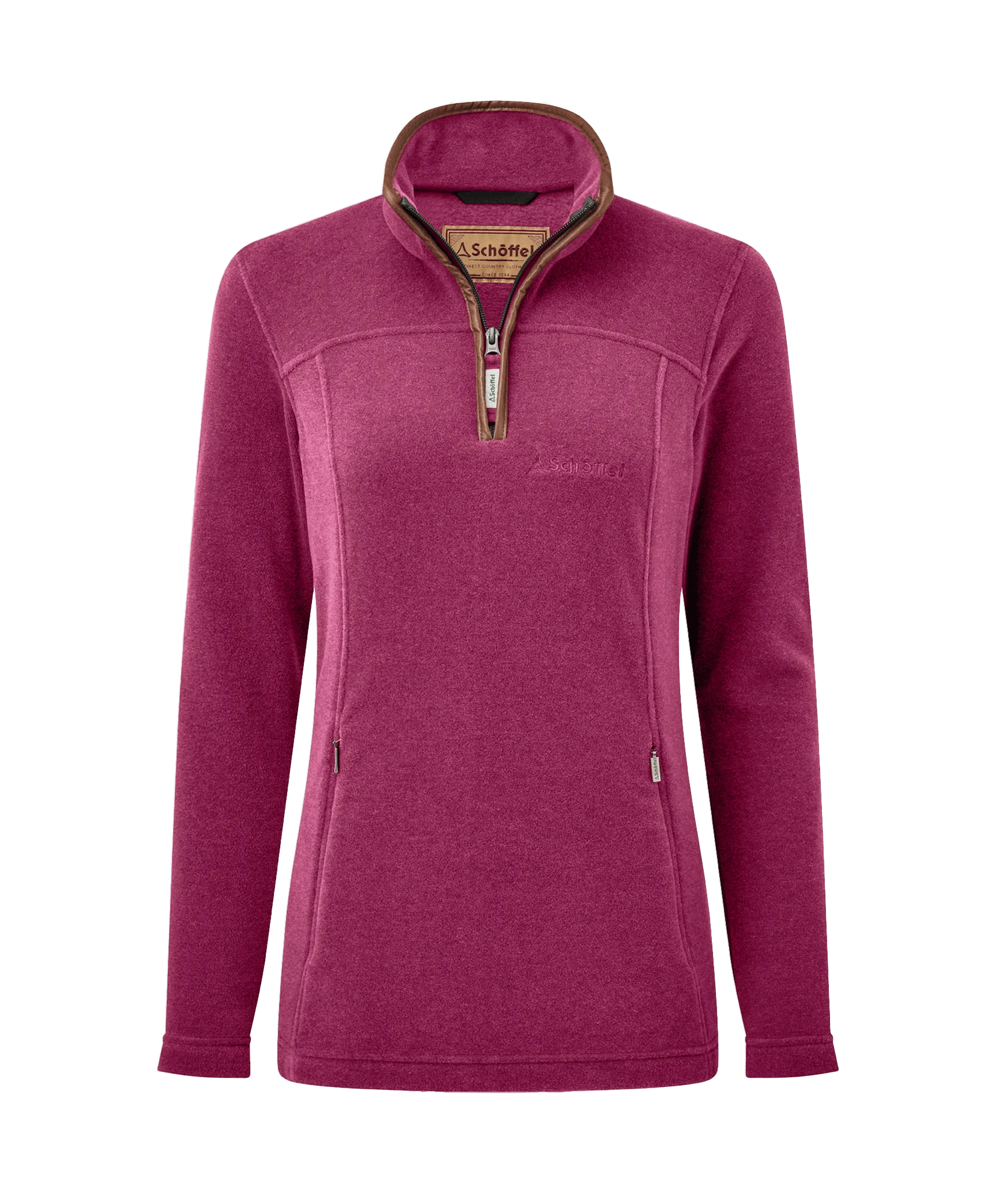 Tilton II Quarter Zip Fleece - Mulberry