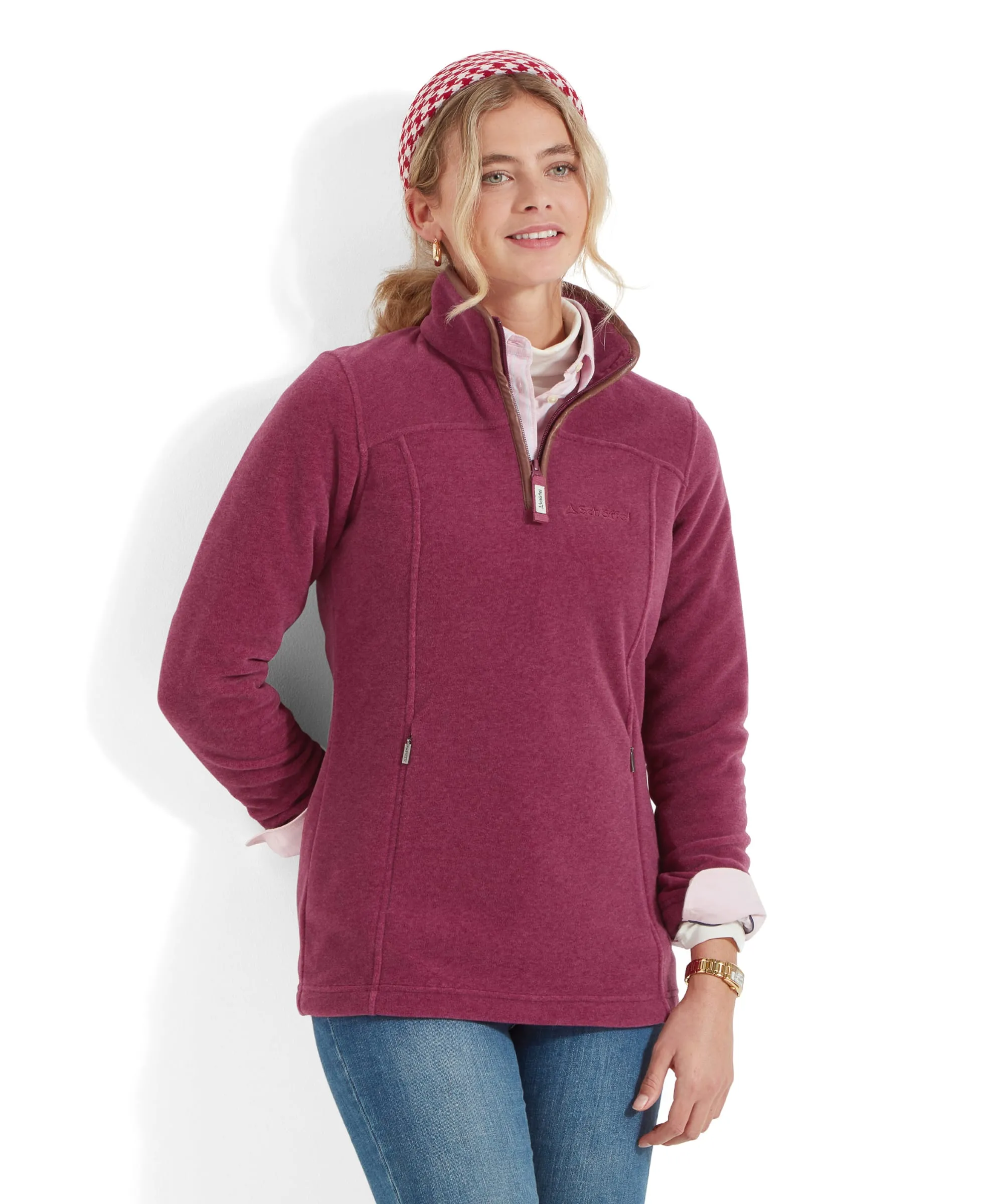 Tilton II Quarter Zip Fleece - Mulberry