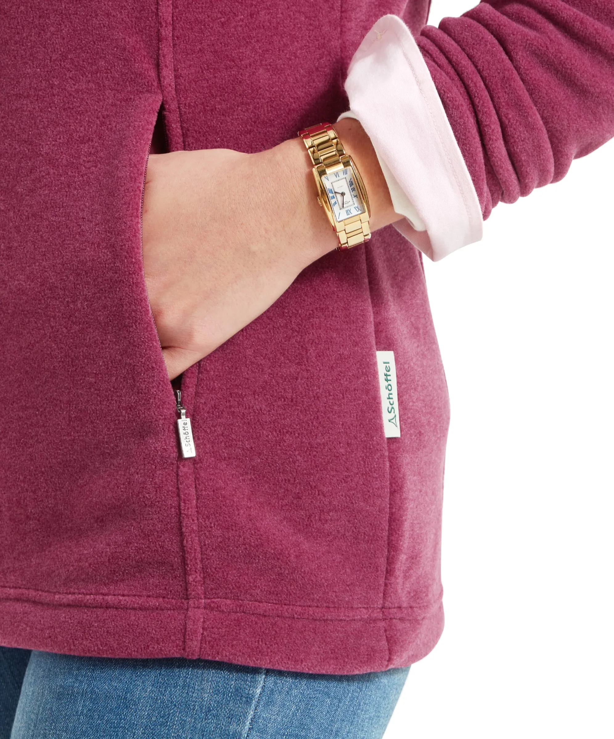 Tilton II Quarter Zip Fleece - Mulberry
