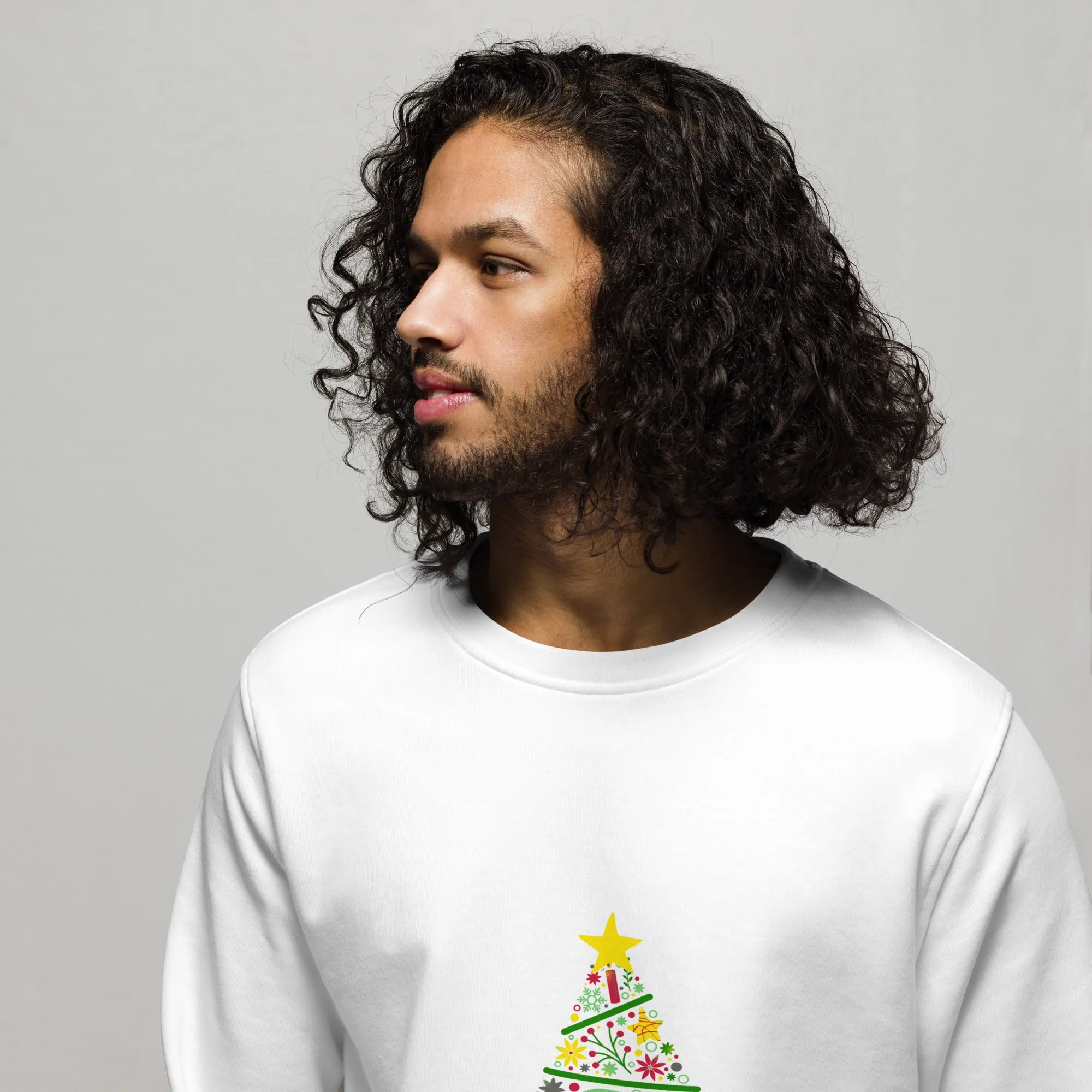 Tree Design Graphics Men Organic Sweatshirt