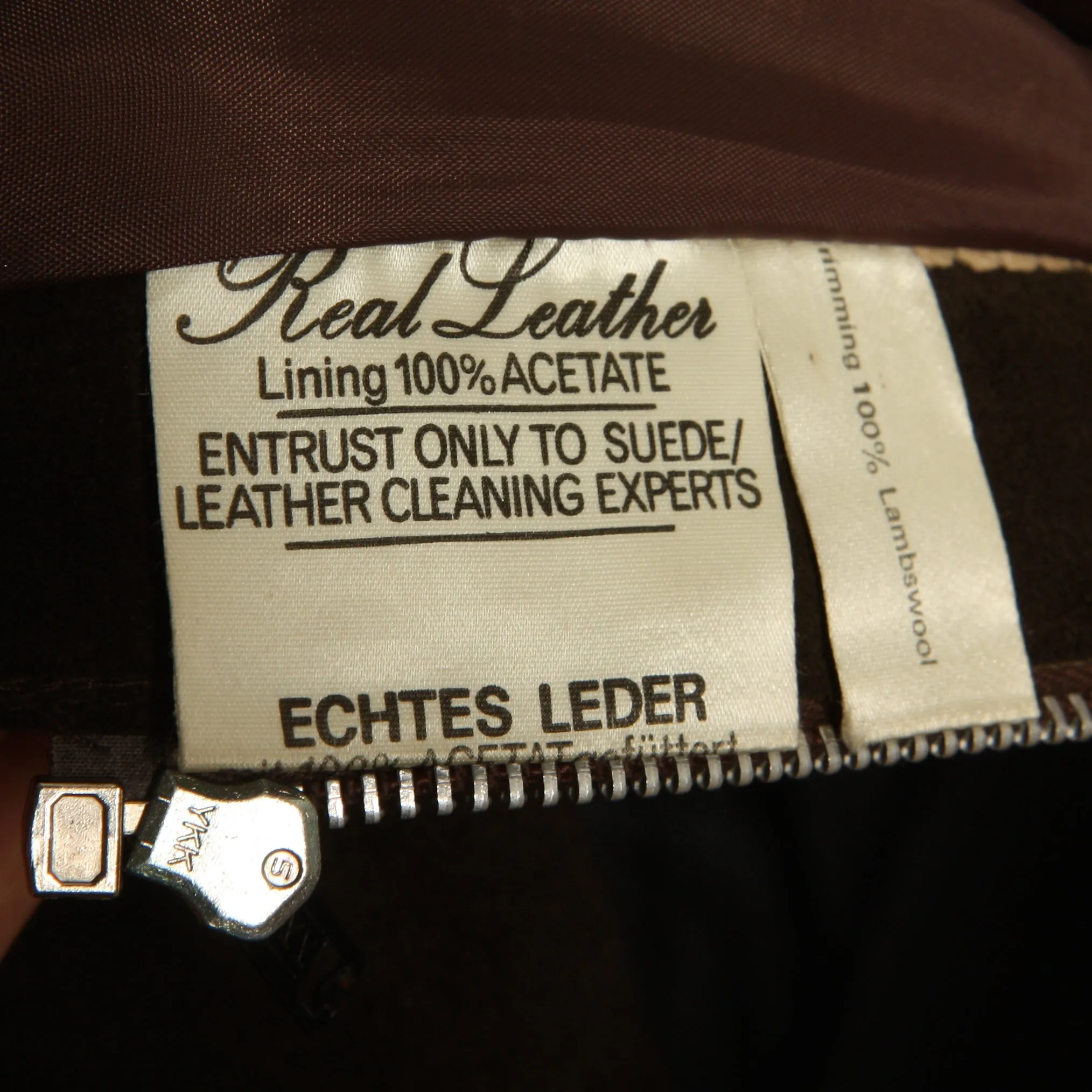 Vintage 60's Echtes Leder Suede   Lambsool Shearling Coat