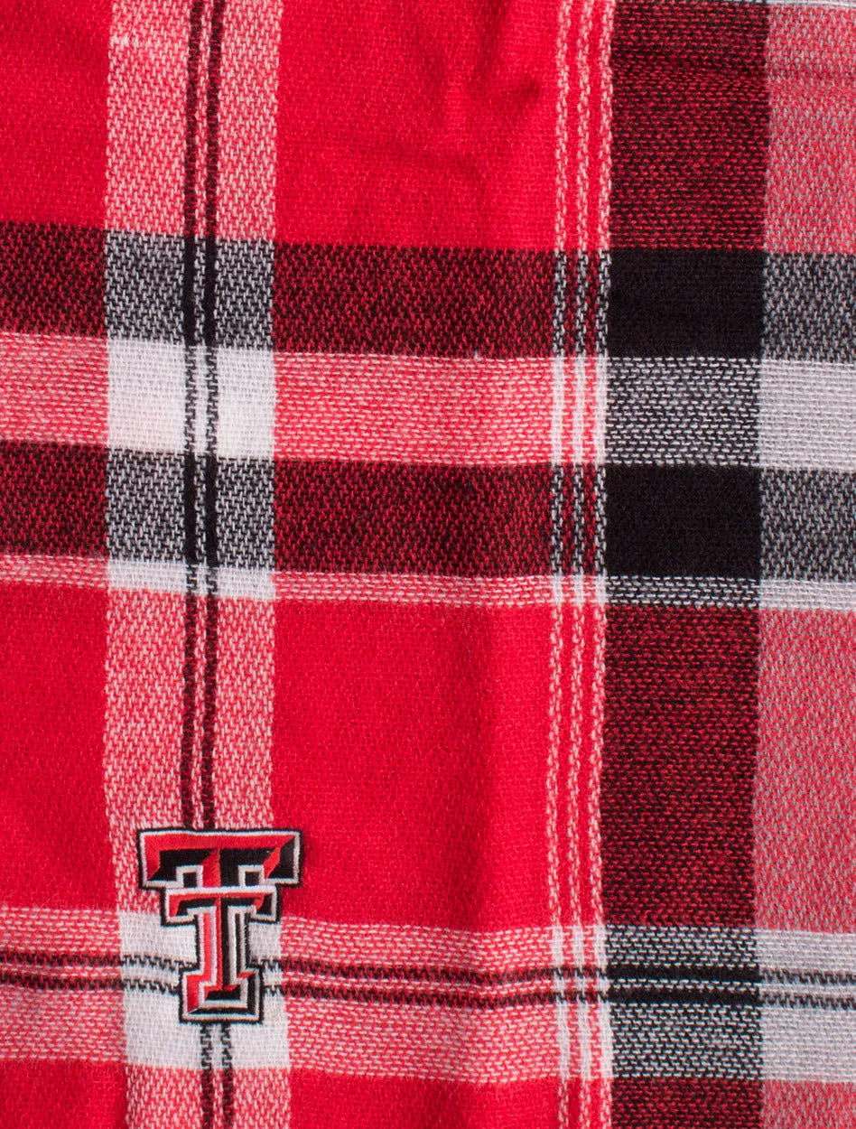 ZooZatz Texas Tech Tartan Blanket Scarf